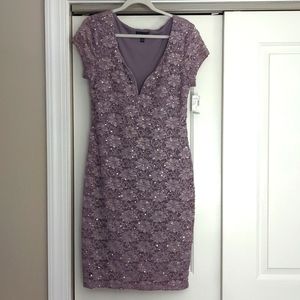 Lavender/grey cocktail dress